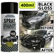image 1 of Car Pride Black Gloss Spray Paint 400ml Ideal for Car Bike Touch-Up Surfaces Black