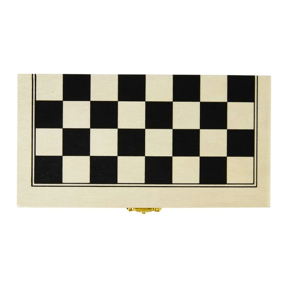 image 1 of King Wooden Chess Set - Natural/Brown/Ivory - One Size