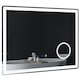 image 1 of kleankin LED Lighted Bathroom Mirror with 3X Magnifying Mirror, Anti-Fog