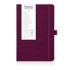 Notes London A5 Italian Styled Moretti Notebook Burgundy