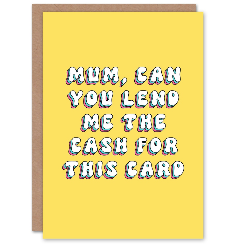 image 1 of Can You Lend Cash For This Card Mum Funny Birthday Card