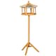 image 6 of PawHut Wooden Bird Table Free Standing Feeder Garden and Backyard Station