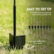 image 3 of Outsunny 4PCs Decorative Garden Fencing 43in x 11.4ft Steel Border Edging Swirls