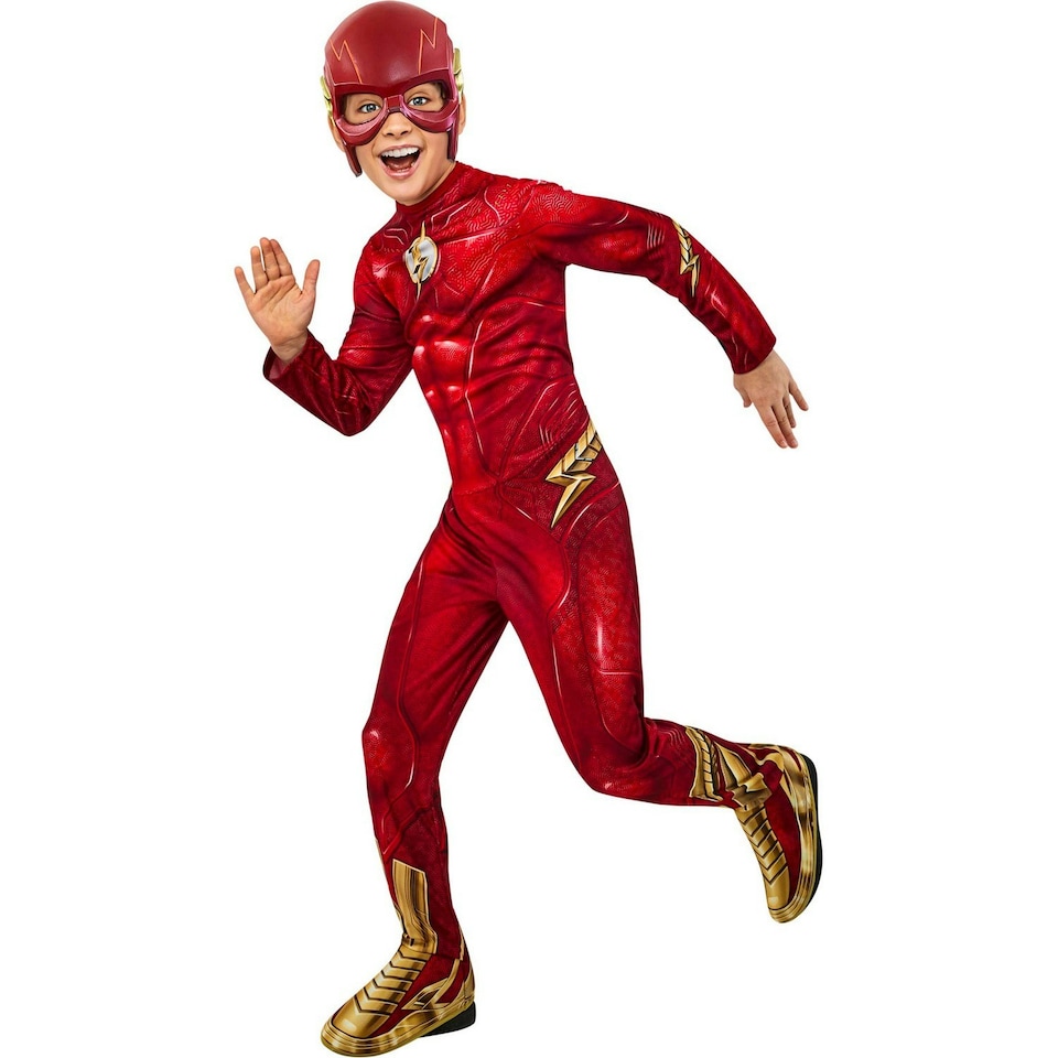 image 1 of Flash Boys Printed Costume - Red/Gold - XS XS