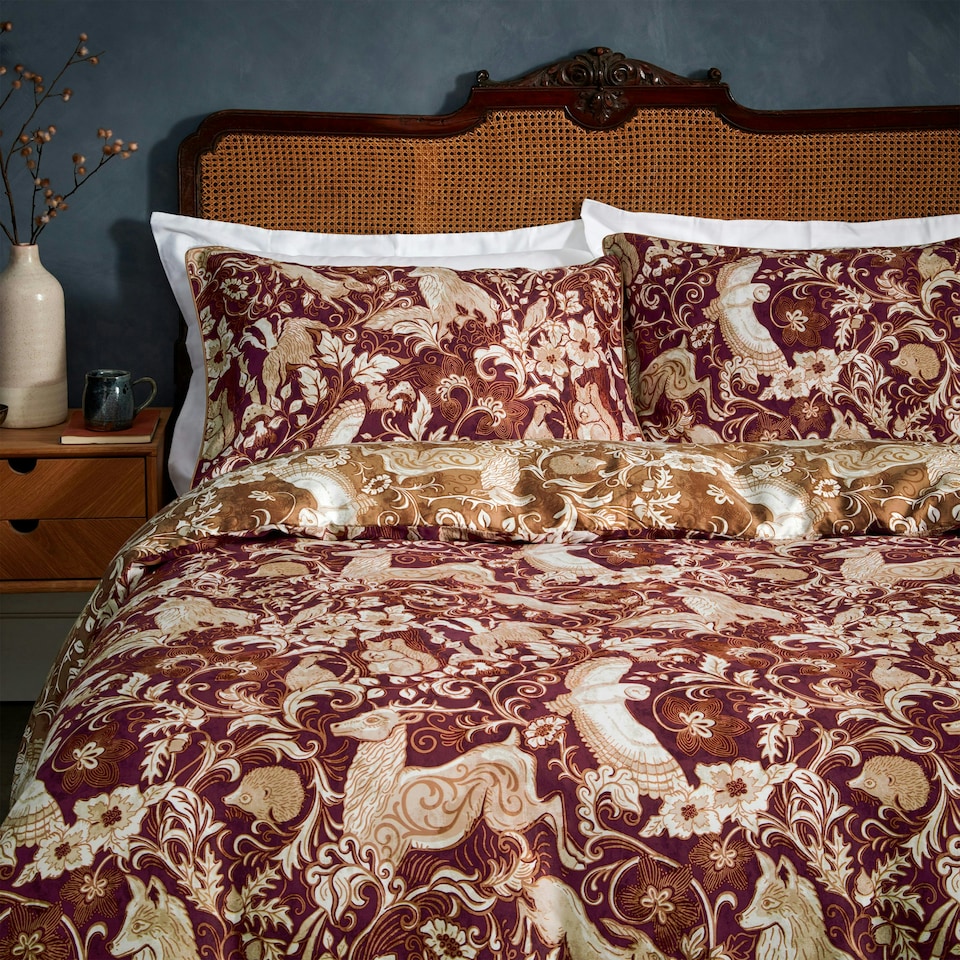 image 1 of Paoletti Harewood Heritage Premium Cotton King Duvet Cover Set