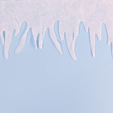 Christmas Snow Garland 1m
