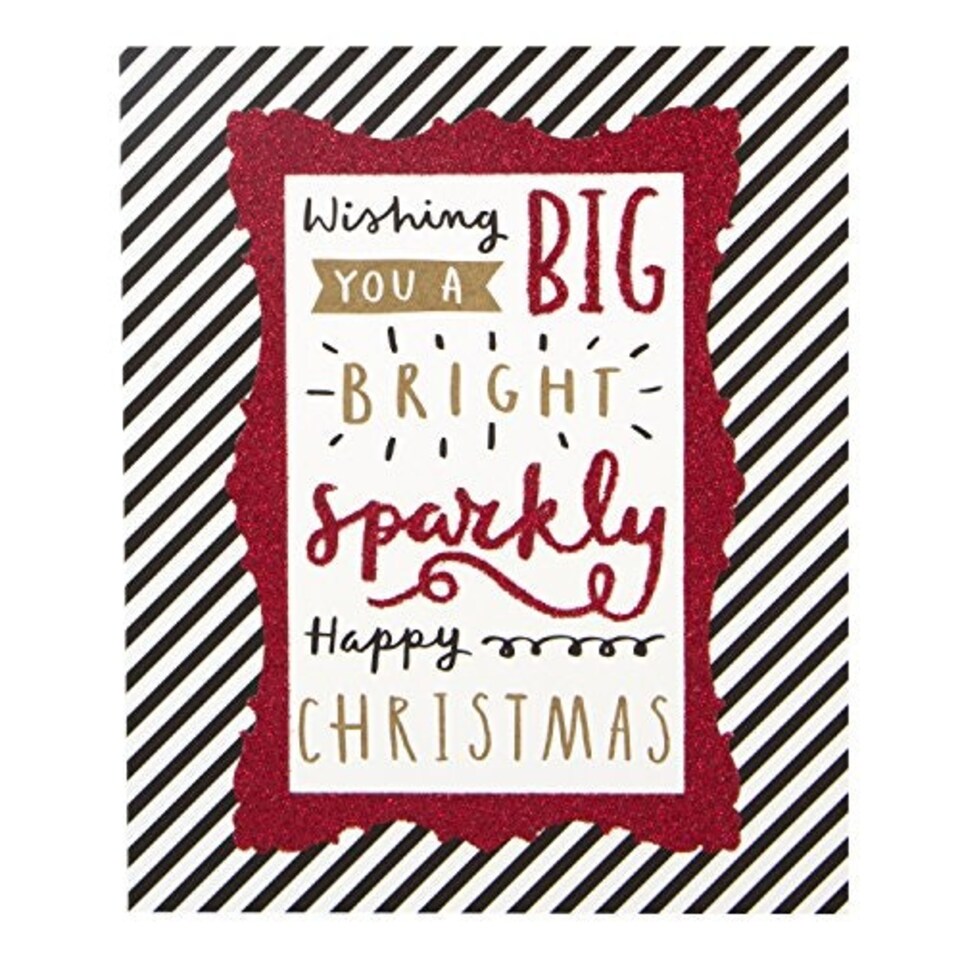 image 1 of Hallmark Christmas Card 'Big Bright and Sparkly' - Small