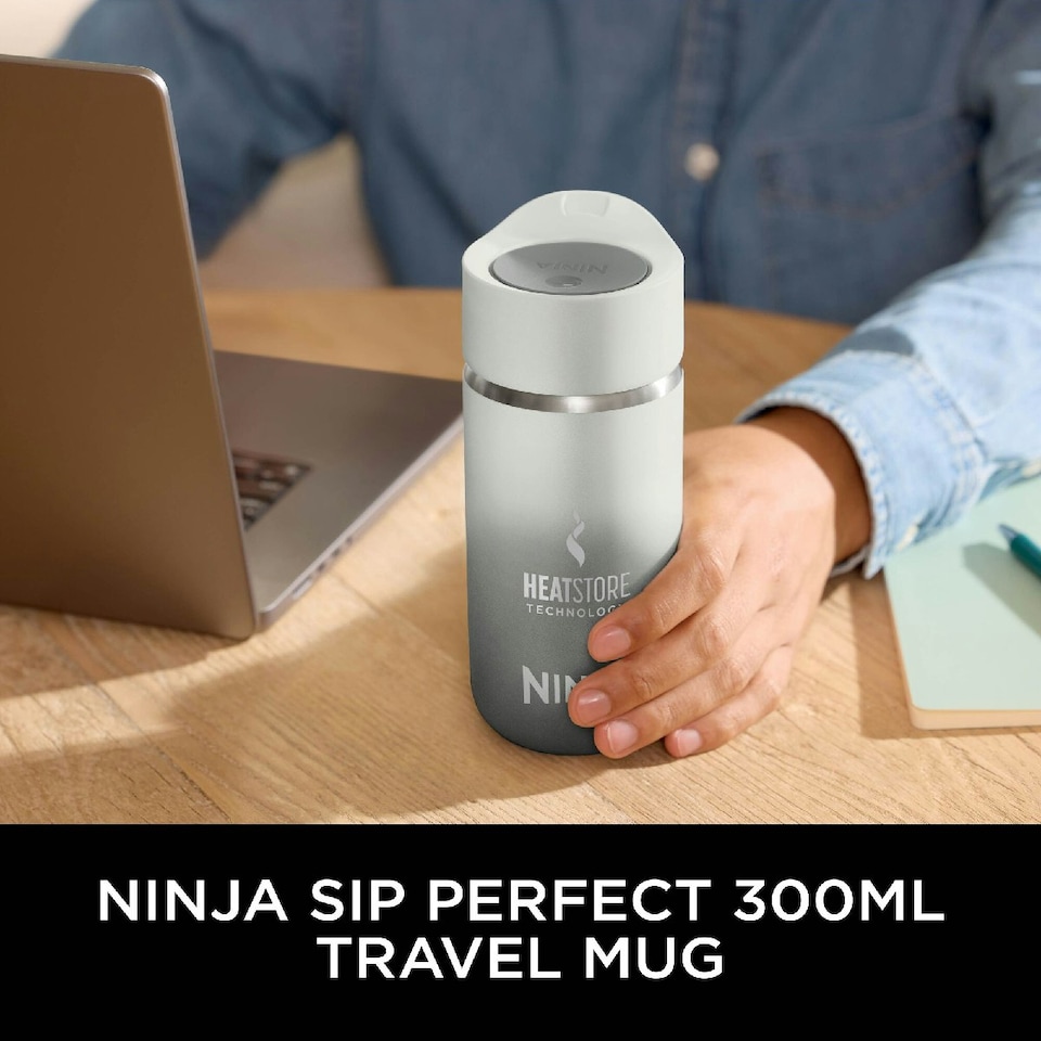 image 1 of Ninja 300 ml Sip Perfect Travel Mug in White DW1203EUUKWH White