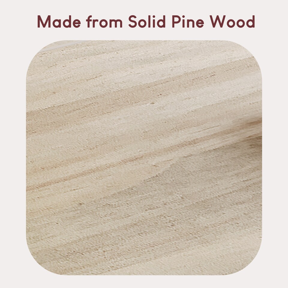 image 1 of Vida Designs Panama Lamp Table Side Sofa Bedside Coffee Table, Solid Pine Wood