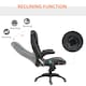 image 7 of HOMCOM 6-Point Massage Office Chair with Seat Heated for Home Office, PU Leather High Back Executive Desk Chair with Adjustable Height and 360 Swivel for Work Study, Black