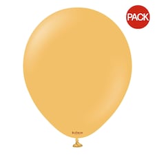 Kalisan Latex Standard Balloon (Pack of 100) - Peach - One Size