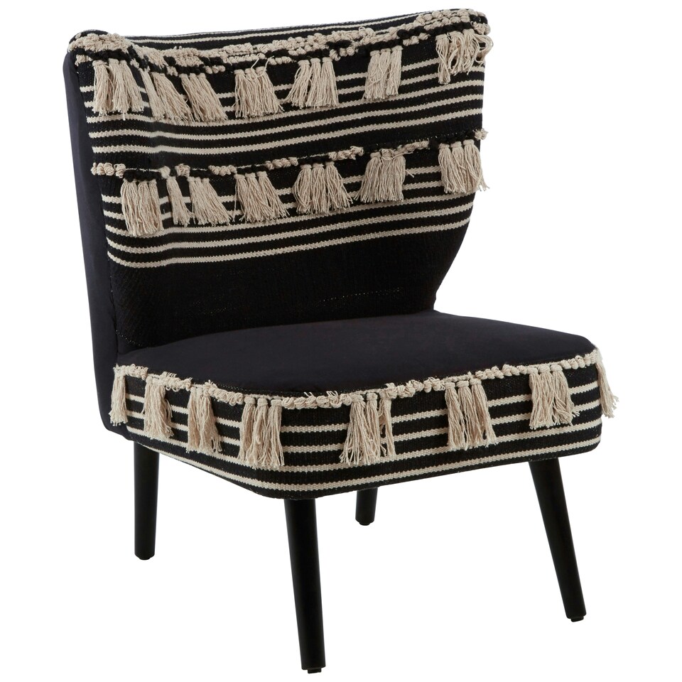 image 1 of Interiors by Premier Cefena Black Moroccan Chair Black