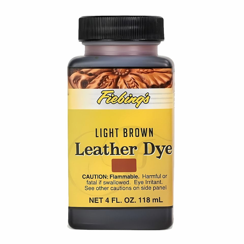 image 1 of Fiebing's Leather Dye - Professional Alcohol-Based Colour Dyes 4oz | Brown | Light Brown