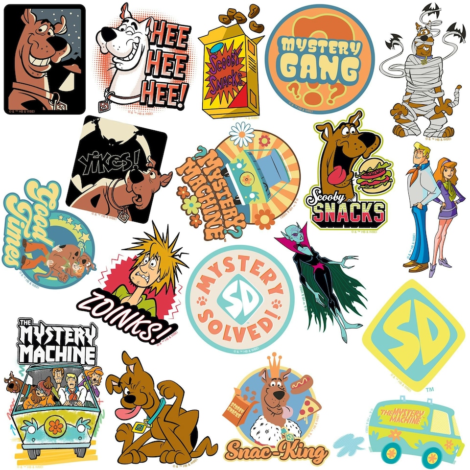 image 1 of Scooby Doo Assorted Designs Stickers (Pack of 100) - Multicoloured - One Size