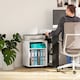 image 6 of HOMCOM 2-Tier Printer Stand with Storage and Wheels, White | White | White | 40W x 35D x 55.5H cm
