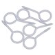 image 1 of Screw Eye Hooks Fasteners Picture Curtain Hanger 18mm Hook 60mm Length 6pc