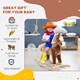 image 3 of HOMCOM Kids Children Plush Rocking Horse Wooden Base Ride On Toy Rocker with Handle Grip Traditional Toy Fun Gift for Age 3 Plus (Brown)