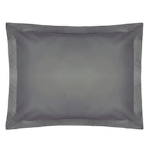 Belledorm Easycare Percale Oxford Pillowcase - Grey - One Size