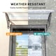 image 10 of Outsunny Door Canopy Awning Outdoor Window Rain Shelter for Door 100 x 75cm Clear | Clear