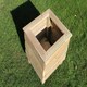 image 2 of Square Planters, Wooden Garden Pot/Tub for Plants - L40 x W40 x H40 cm - Fully Assembled Brown
