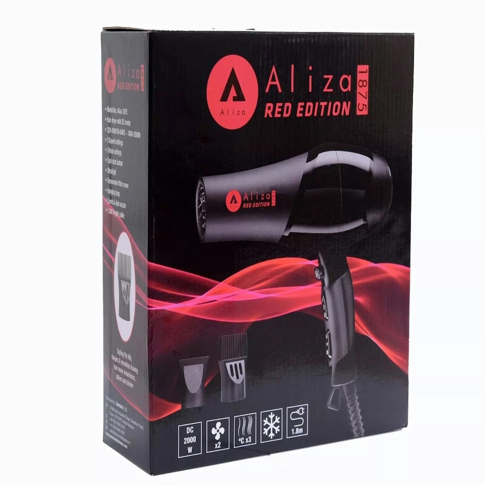 image 1 of Aliza Professional Hair Dryer Red Edition 1875