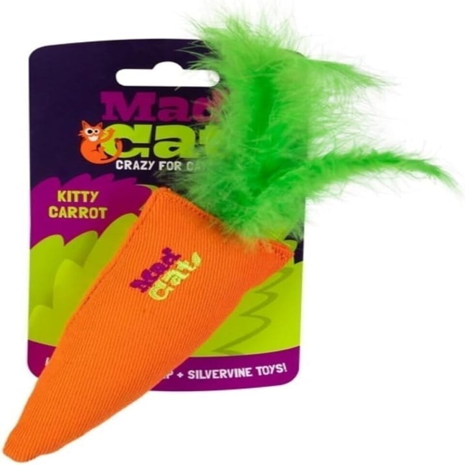 Mad Cat Kitty Carrot Toy