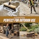 image 7 of Outdoor Broom 10" Yard Brush Heavy Duty Stiff Bristle Garden Sweeping Brush for Patio & Driveway | Brown | 1