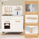 image 8 of COSTWAY Kids Kitchen Playset Toddler Pretend Play Kitchen w/Cooking Sounds-White