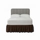 image 1 of Base Valance Polycotton Sheet for Divan Beds Easy Care Bed Base Cover | Brown | Brown | Super King