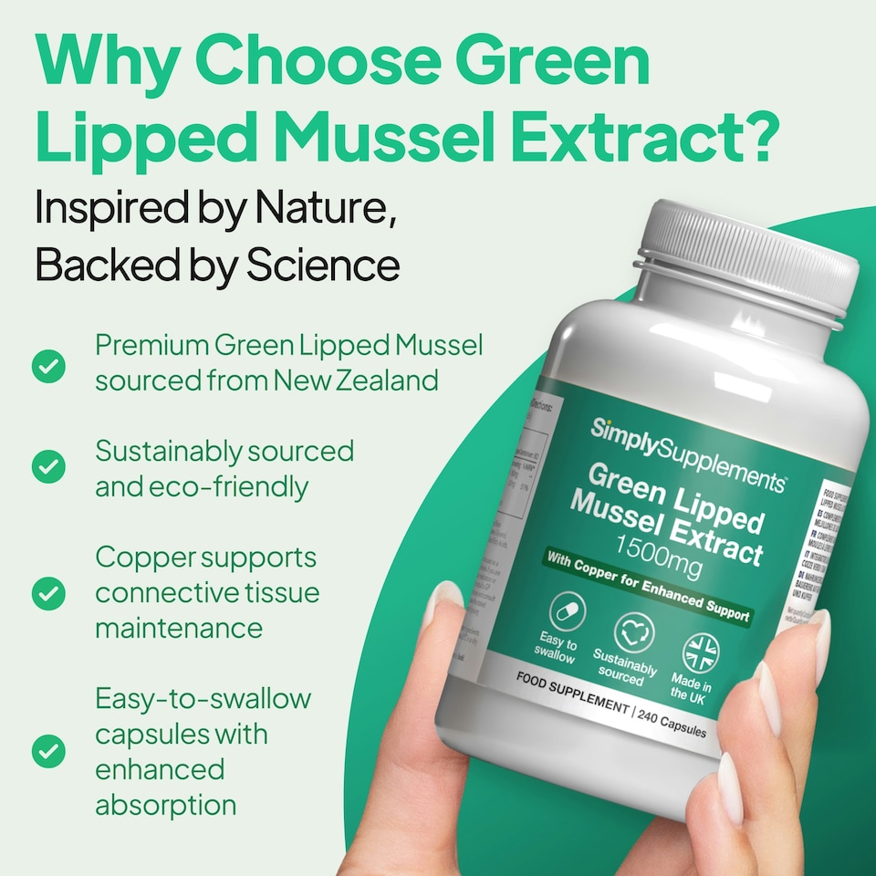 image 1 of Green Lipped Mussel Extract 1500mg - 240 Capsules