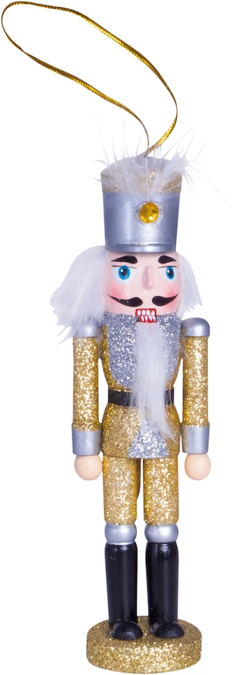 image 1 of St Helens Nutcracker GOLD & SILVER  WITH HAT