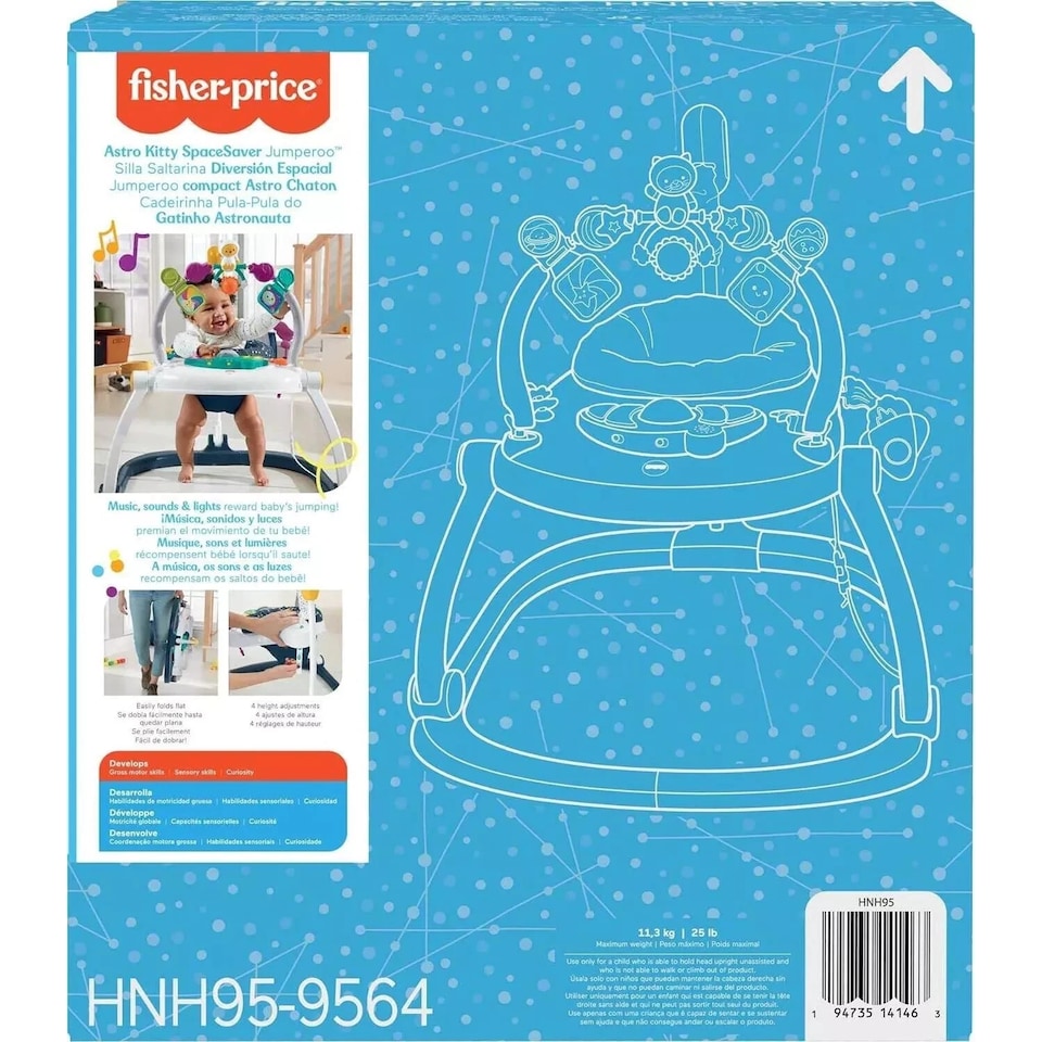 image 1 of Fisher Price SpaceSaver Jumperoo Activity Centre