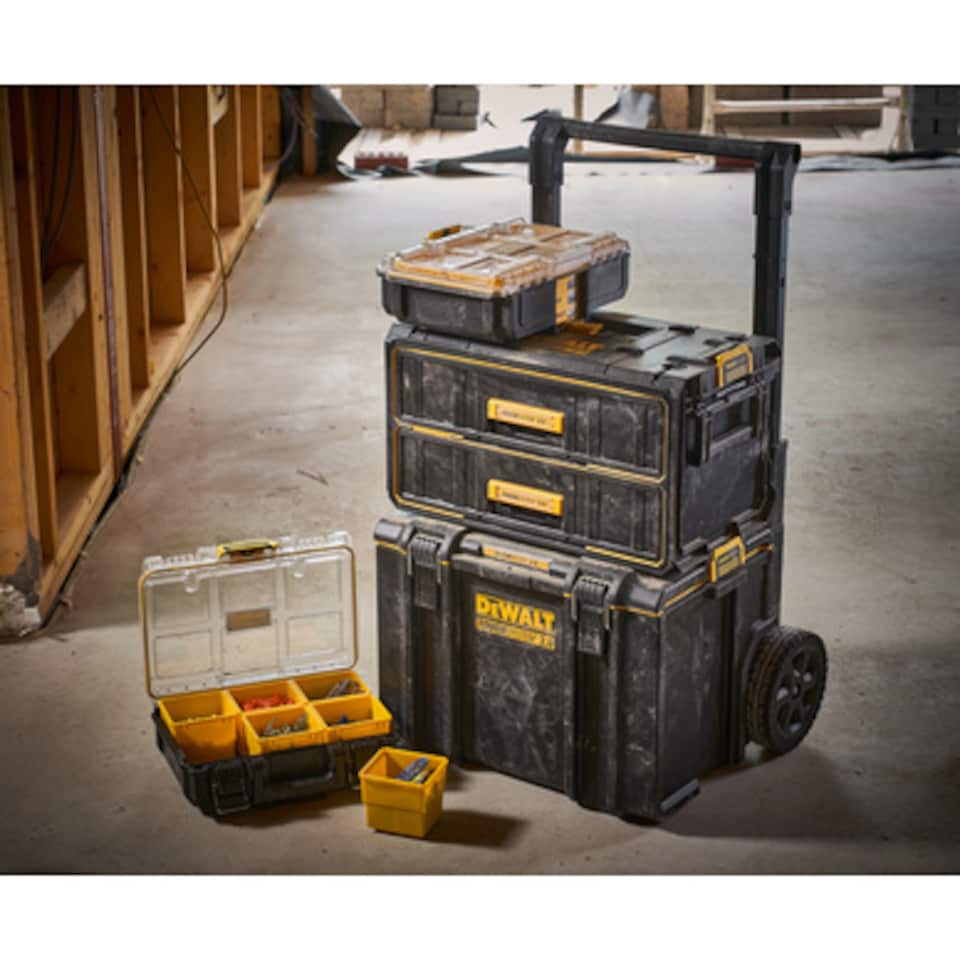 image 1 of DeWalt ToughSystem 2.0 Tower with 2 x Organisers and Drawers