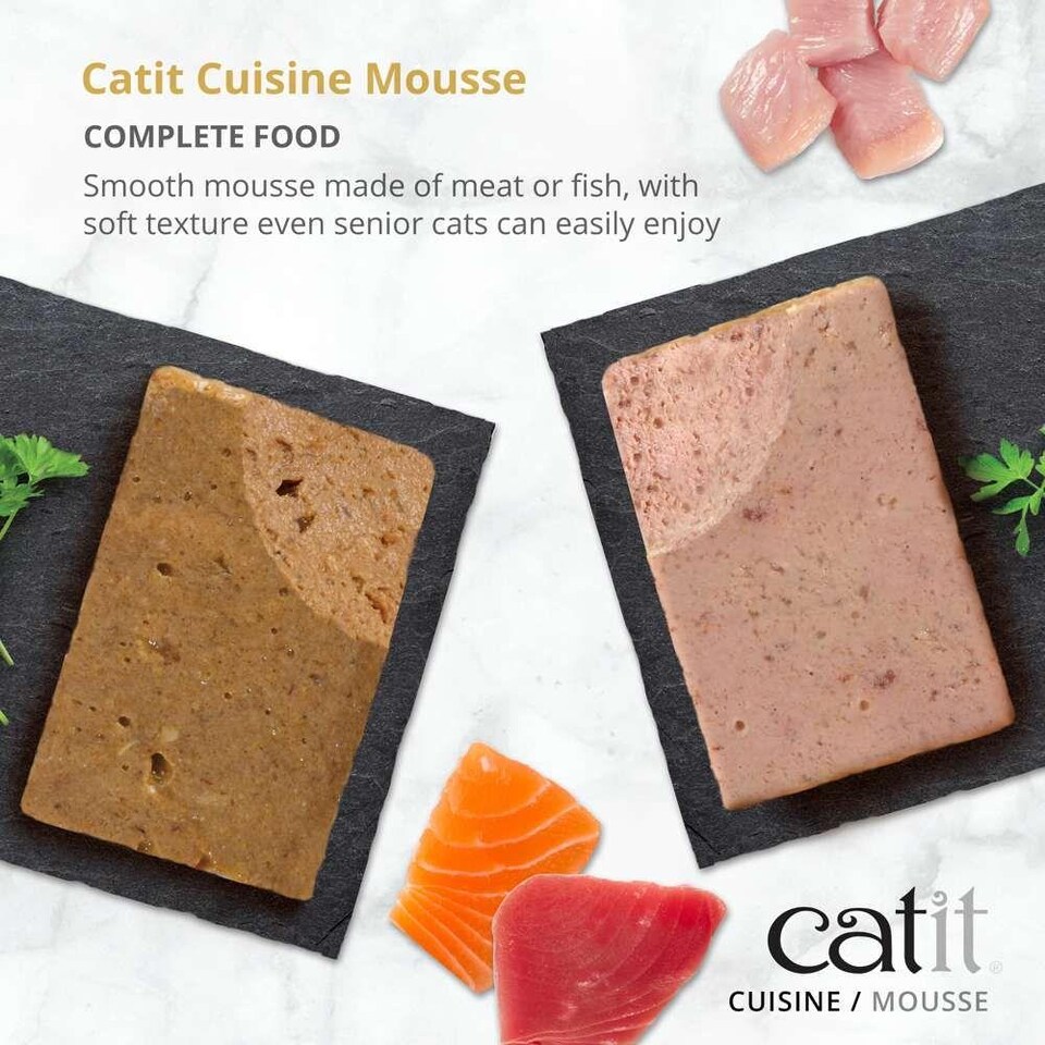 image 1 of Catit Cuisine Mousse Cat Food Mixed Bundle (12 Pack)