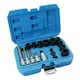 image 5 of 17pc Brake Caliper Socket and Bit Master Set Hex Pentagon Brake Pad Removal