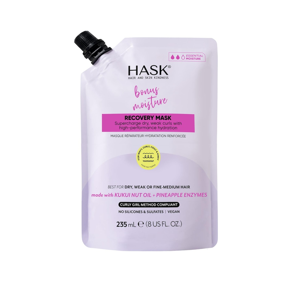 image 1 of Hask Texture Solutions Bonus Moisture Recovery Mask -Deep Hydration