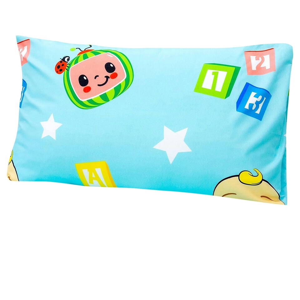 image 1 of Cocomelon Friends Duvet Cover Set - Blue/White/Green - Single Blue | Single