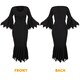 image 5 of Black Gothic Dress Costume Black | M