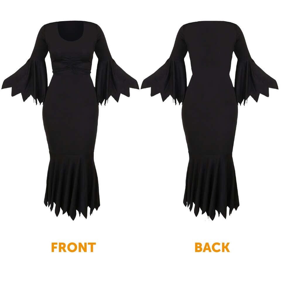 image 1 of Black Gothic Dress Costume Black | M