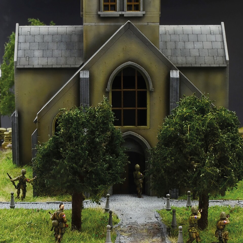 image 1 of Italeri D-Day Air Assault on Sainte-Mere-Eglise Diorama Model Kit Scale 1-72