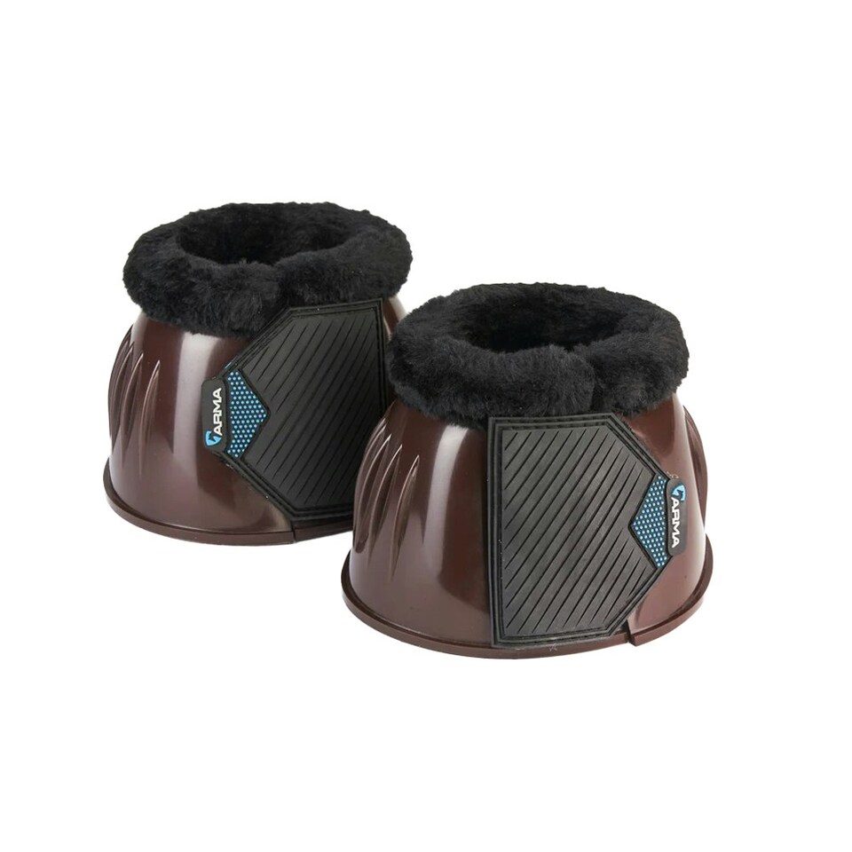 ARMA Comfort Gloss Horse Overreach Boots - Brown - Pony