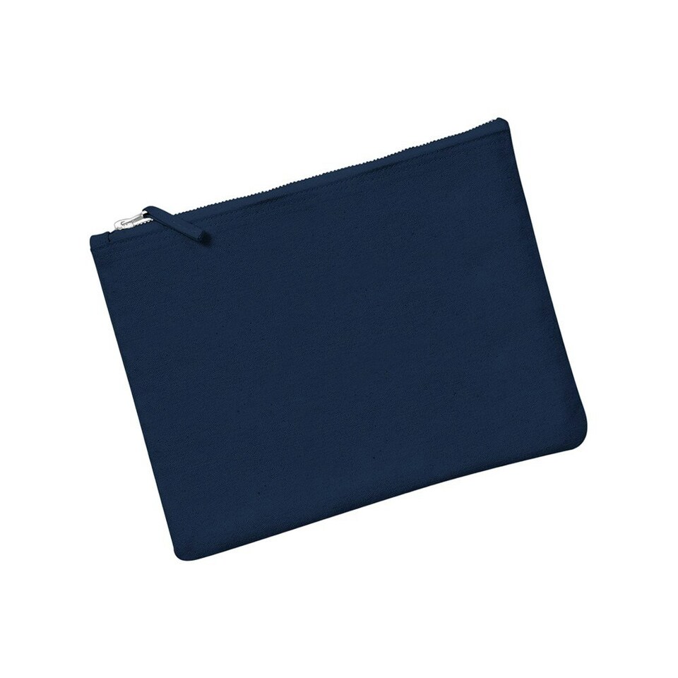 image 1 of Westford Mill Canvas Accessory Bag - Navy - 28cm x 20cm Blue