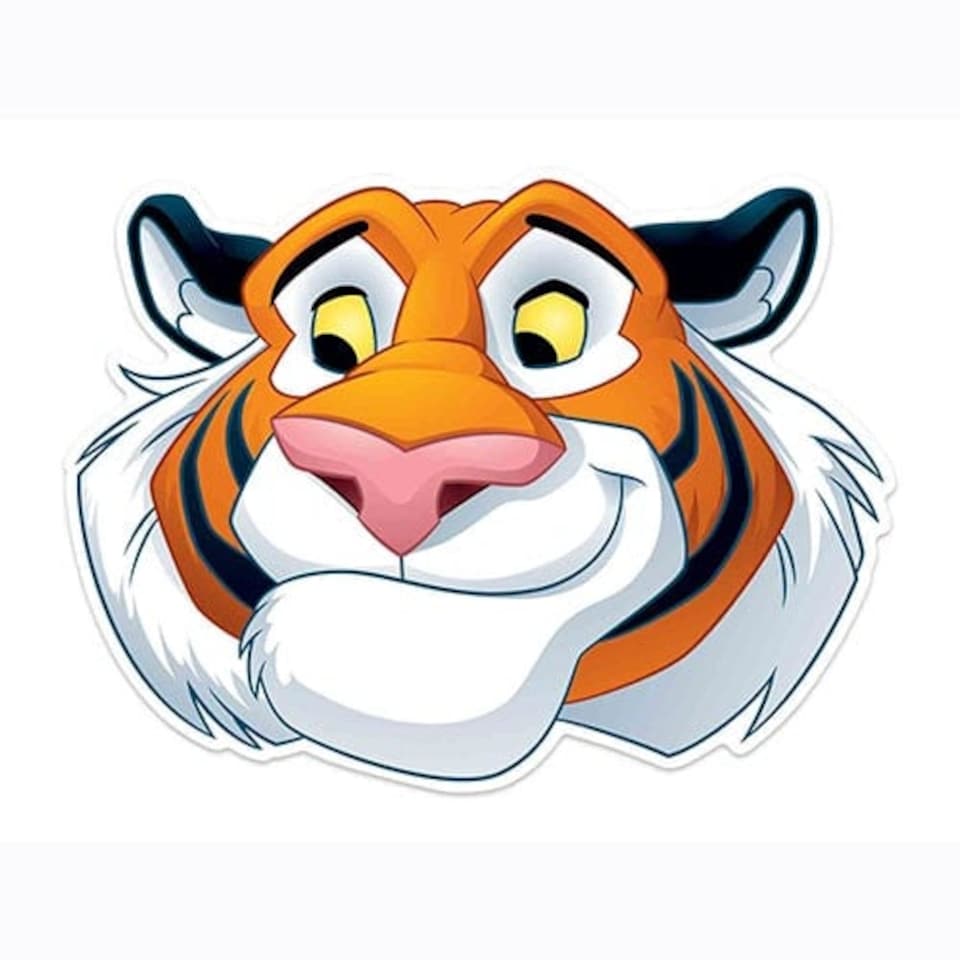 Disney Aladdin Rajah Tiger Cardboard Face Mask for Children