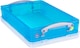 image 2 of Really Useful Box Plastic Storage 4 Litre Transparent Bright Blue (Pack of 4)