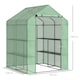 image 3 of Outsunny Walk in Garden Greenhouse Outdoor Grow House w Shelves, 143x138x190cm