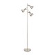 image 4 of ValueLights Albie Chrome 3 Way Adjustable Directional Floor Lamp