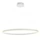 image 1 of Staten Single Pendant Light Matt White Paint, White Silicone