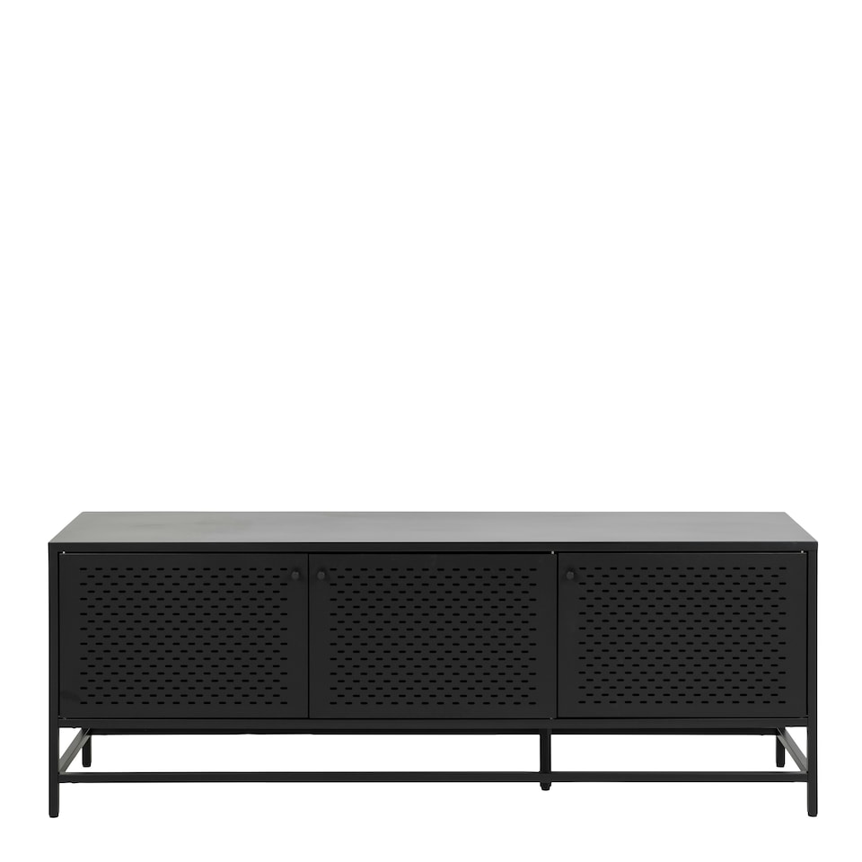 image 1 of Newcastle 3 Door Sideboard in Matt Black
