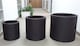 image 2 of Keter Cylinder Planter Set of 3 - Grey