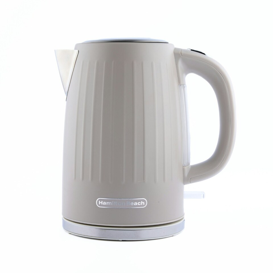 image 1 of Hamilton Beach Harmony Collection 1.7L Kettle & 4-Slice Toaster Set - Rapid Boil, 6 Browning Levels, Stylish Coffee-Inspired Design - Cappuccino